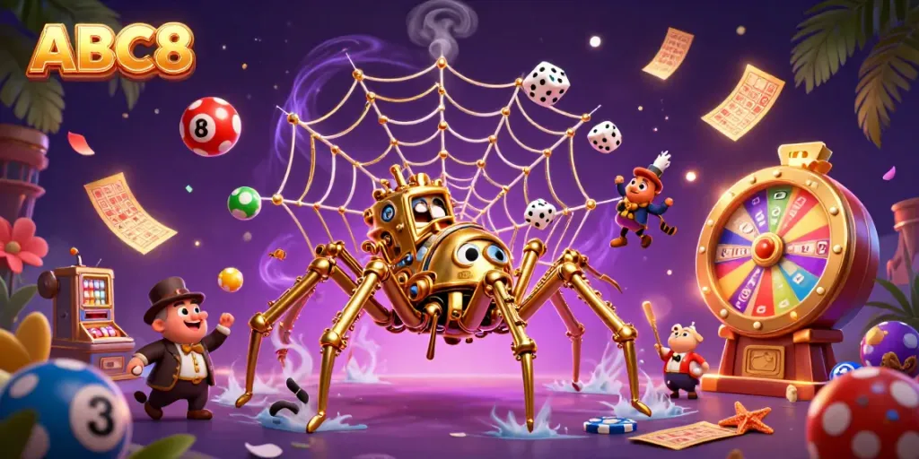 Engage in thrilling gaming at ABC8, showcasing steampunk elements and dynamic lottery design.