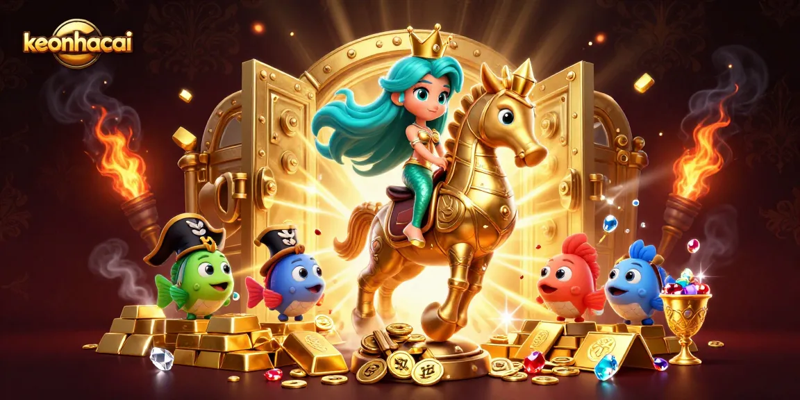 Engage with keonhacai by exploring a vibrant 3D underwater casino scene filled with treasures and excitement.