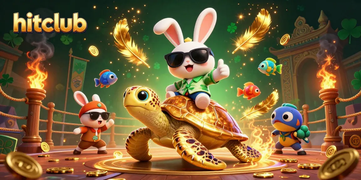 Experience thrilling wins at hitclub with a lucky rabbit and golden sea turtle in a vibrant casino adventure.